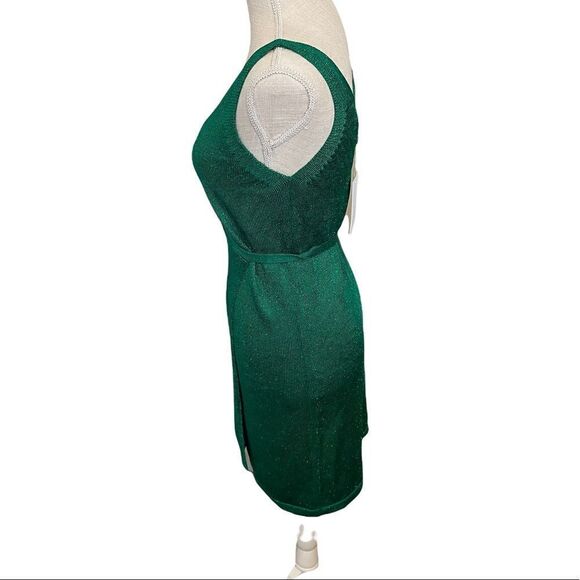 Lovers + Friends Wrap Up Sweater Dress in Kelly Green - Picture 5 of 17